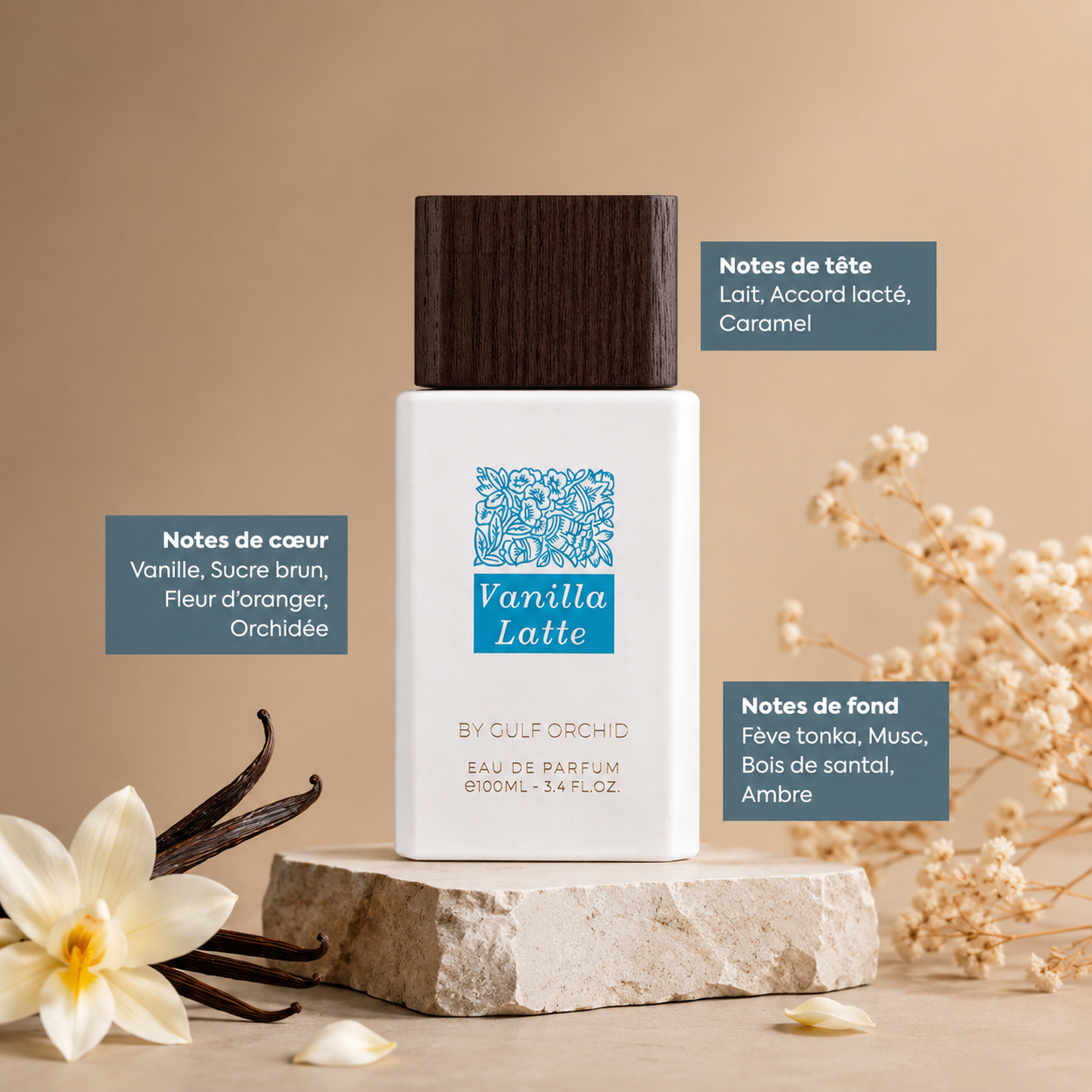 Gulf Orchid Vanilla Latte 100ml – Eau de Parfum Mixte